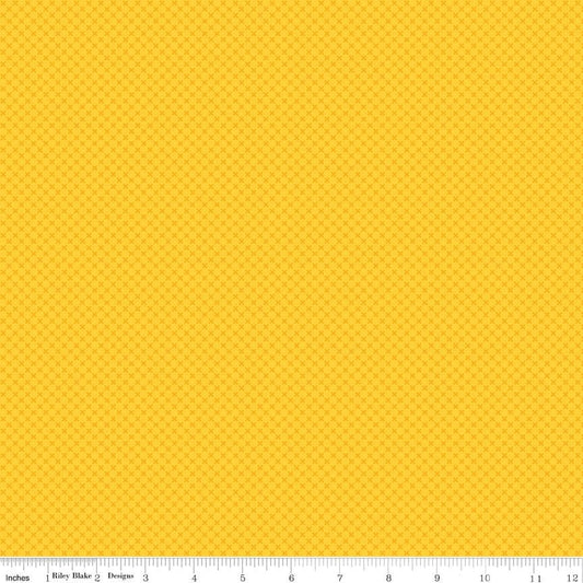 SALE Yellow Kisses Tone on Tone - Riley Blake Designs - Basic Coordinate - Quilting Cotton Fabric