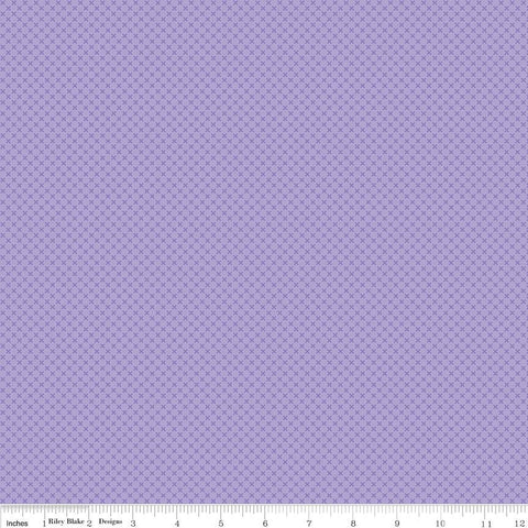 20" End of Bolt - CLEARANCE Lilac Purple Kisses Tone on Tone by Riley Blake Designs - Basic Coordinate - Quilting Cotton Fabric