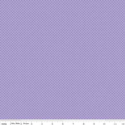 27" End of Bolt - CLEARANCE Lilac Purple Kisses Tone on Tone by Riley Blake Designs - Basic Coordinate - Quilting Cotton Fabric