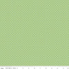 DEAL White on Green Flat Swiss Dots - Riley Blake Designs - Polka Dot - Quilting Cotton Fabric