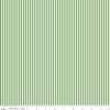 SALE Clover Green & White 1/8 Eighth Inch Stripe - Riley Blake - Quilting Cotton Fabric