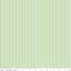 SALE Green & White 1/8 Eighth Inch Stripe - Riley Blake Designs - Quilting Cotton Fabric