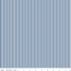 SALE Denim Blue & White 1/8 Eighth Inch Stripe - Riley Blake Designs - Quilting Cotton Fabric