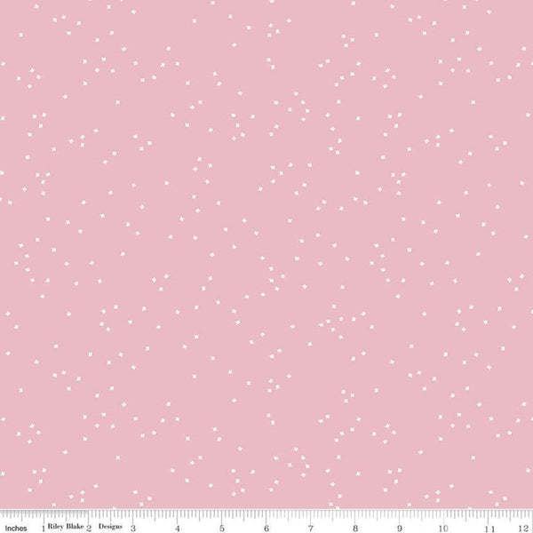 31" End of Bolt Piece - SALE Blossom Baby Pink by Riley Blake Designs - Floral Flowers - Quilting Cotton Fabric