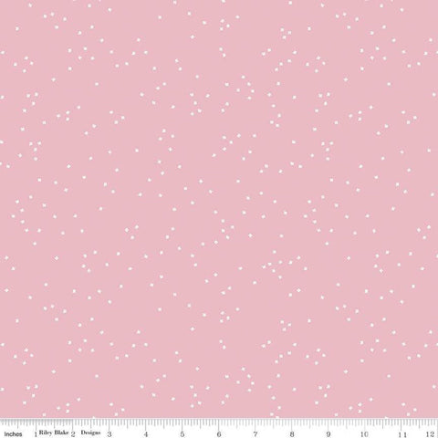 17" End of Bolt Piece - SALE Blossom Baby Pink by Riley Blake Designs - Floral Flowers - Quilting Cotton Fabric