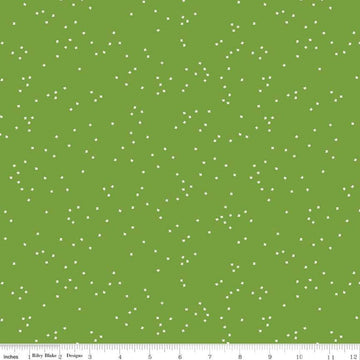 Fat Quarter End of Bolt - Blossom Holly by Riley Blake Designs - Green - Quilting Cotton Fabric