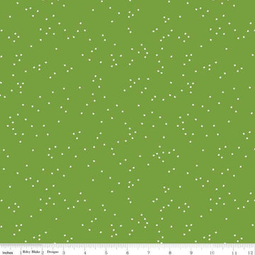 SALE Fat Quarter End of Bolt - Blossom Holly by Riley Blake Designs - Green - Quilting Cotton Fabric
