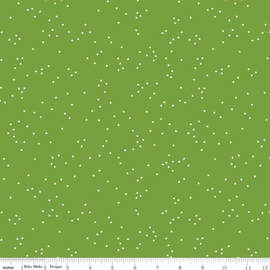 SALE Fat Quarter End of Bolt - Blossom Holly by Riley Blake Designs - Green - Quilting Cotton Fabric