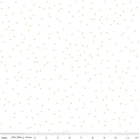 2 Yard REMNANT BUNDLE Mix Including Pin Dot Green C705 - Riley Blake Designs - Lori Holt - Green on White Polka Dot - Quilting Cotton Fabric