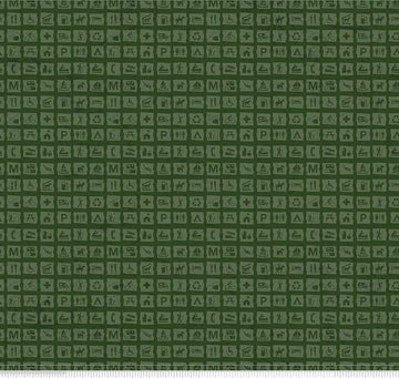SALE National Parks Signs Green - Riley Blake Designs - Recreation Outdoors Icons - Quilting Cotton Fabric