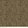 Fat Quarter End of Bolt - CLEARANCE Fish and Fowl Reeds Brown - Riley Blake  - Outdoors Fishing Birds Plants  - Quilting Cotton