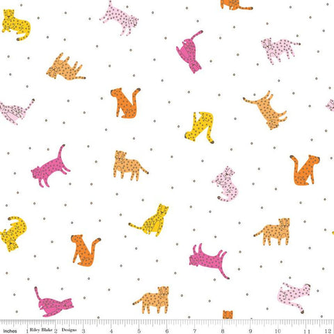 18" End of Bolt - SALE Under the Canopy Rawr White KNIT - Riley Blake Designs - Animal Juvenile - Jersey KNIT cotton  stretch fabric