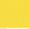 33" End of Bolt - CLEARANCE Blossom Lemon Zest - Riley Blake Designs - Flowers Floral White on Yellow - Quilting Cotton Fabric