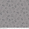 CLEARANCE CAT Garb Gray - Riley Blake Designs - Construction CAT Logo Clothing - Quilting Cotton Fabric