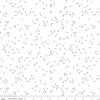 Blossom on White Uncle Sam - Riley Blake Designs - Flowers Floral Red Blue on White Patriotic - Quilting Cotton Fabric