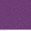 SALE Blossom Eggplant - Riley Blake Designs - Flowers Floral White on Purple - Quilting Cotton Fabric