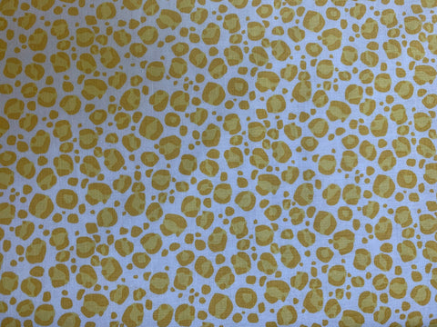 Fat Quarter End of Bolt Piece - CLEARANCE Tarzanimals Leopard Yellow - Riley Blake Designs - Jungle Animal Spots - Quilting Cotton Fabric