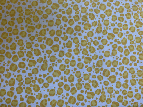 Fat Quarter End of Bolt Piece - CLEARANCE Tarzanimals Leopard Yellow - Riley Blake Designs - Jungle Animal Spots - Quilting Cotton Fabric