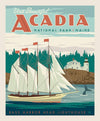 National Parks Poster Panel Acadia Fabric Panel - P9480 - DIGITALLY PRINTED Riley Blake Quilting Cotton Fabric