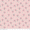 11" End of Bolt - CLEARANCE Singing in the Rain Bouquets Baby Pink - Riley Blake Designs - Flowers Floral - Quilting Cotton Fabric