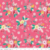 35" End of Bolt - SALE Singing in the Rain Main Raspberry - Riley Blake Designs - Flowers Floral Pink - Quilting Cotton - choose your cut