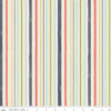 19" End of Bolt Piece - SALE Woodland Spring Stripe Cream - Riley Blake Designs - Stripes Striped -  Quilting Cotton Fabric