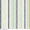 Fat Quarter End of Bolt Piece - SALE Woodland Spring Stripe Cream - Riley Blake Designs - Stripes Striped -  Quilting Cotton Fabric