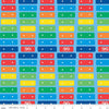 13" End of Bolt - CLEARANCE Fisher-Price Xylophone Blue - Riley Blake  - Toys Music Childhood Color Bars -Quilting Cotton - Licensed Product