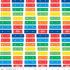 CLEARANCE 10" End of Bolt - Fisher-Price Xylophone White Riley Blake - Toys Music Childhood Color - Quilting Cotton Fabric Licensed Product