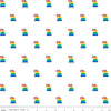 25" End of Bolt - SALE Fisher-Price Rock-a-Stack White - Riley Blake Designs - Toys Nostalgia - Quilting Cotton Fabric - Licensed Product