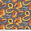 25" End of Bolt - Hot Wheels Tracks Gray - Riley Blake - Die-Cast Toy Race Cars Logo Phrases - Quilting Cotton Fabric - Lcensed Product