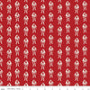 22" End of Bolt - SUPER DEAL! Yuletide Santas Red - Riley Blake  - Christmas Santa Claus St. Nick Cream - Quilting Cotton