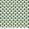 Fat Quarter End of Bolt - SALE Christmas Traditions Trees Mint - Riley Blake - Quilting Cotton Fabric