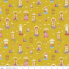 SALE Beauty & the Beast Windows C9531 Gold - Riley Blake Designs - Fairy Tale Books Reading - Quilting Cotton Fabric
