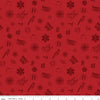 14" End of Bolt - CLEARANCE Nobody Fights Alone First Responder C10421 Red - Riley Blake Designs - Symbols Flags - Quilting Cotton Fabric