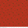 34" End of Bolt - CLEARANCE Give Thanks Flowers C9521 Red - Riley Blake Designs - Thanksgiving Autumn Fall Floral -  Quilting Cotton Fabric