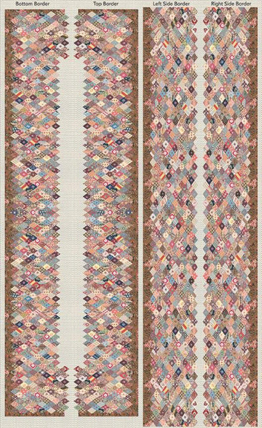 Jane Austen at Home Border Panel LARGE P10022 by Riley Blake Designs - Quilt Reproduction - Quilting Cotton Fabric - Licensed Product