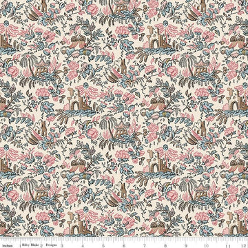 SALE Jane Austen at Home Sophia Reproduction Fabric - C10010 - Riley Blake Quilting Cotton Fabric - Licensed Product
