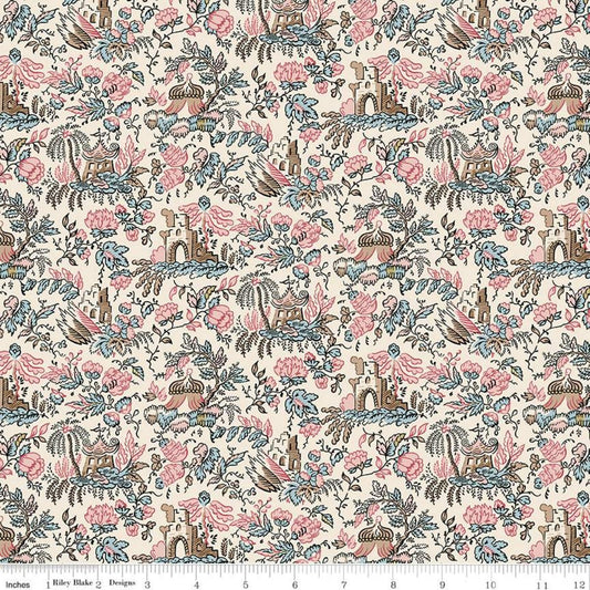 SALE Jane Austen at Home Sophia Reproduction Fabric - C10010 - Riley Blake Quilting Cotton Fabric - Licensed Product
