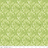 14" End of Bolt - CLEARANCE Glohaven Damask C9833 Green - Riley Blake Designs - Tone on Tone Watercolor Pattern -  Quilting Cotton Fabric