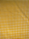 Fat Quarter End of Bolt - Yellow and White 1/8" Eighth Inch Small PRINTED Gingham - Riley Blake Designs - Checker - Quilting Cotton Fabric