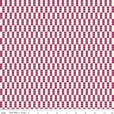 SUPER DEAL BTY! Bloom and Grow Tulips C10113 Pink - Riley Blake - Floral Flowers Columns Geometric Pink Cream - Quilting Cotton Fabric