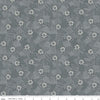 CLEARANCE Meadow Lane Scribbled Floral C10123 Gray - Riley Blake Designs - Floral Flowers Tone-on-Tone -  Quilting Cotton Fabric
