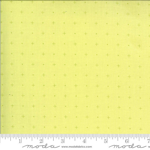 Fat Quarter End of Bolt - Apricot and Ash Dotty Plus 29106 Light Lime - Moda Fabrics - Geometric Green - Quilting Cotton Fabric