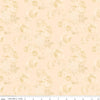 9" End of Bolt-CLEARANCE Rose and Violet's Garden Faded Roses C10412 Beehive-Riley Blake-Floral Tone-on-Tone Cream -Quilting Cotton Fabric