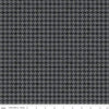 12" End of Bolt - All About Plaids Houndstooth C637 Black by Riley Blake Designs - Broken Check Black Gray - Quilting Cotton Fabric