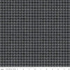 31" End of Bolt - All About Plaids Houndstooth C637 Black by Riley Blake Designs - Broken Check Black Gray - Quilting Cotton Fabric
