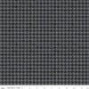 29" End of Bolt - All About Plaids Houndstooth C637 Black by Riley Blake Designs - Broken Check Black Gray - Quilting Cotton Fabric