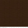 9" End of Bolt Piece - All About Plaids Houndstooth C637 Brown by Riley Blake Designs - Broken Check - Quilting Cotton Fabric
