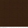 9" End of Bolt Piece - All About Plaids Houndstooth C637 Brown by Riley Blake Designs - Broken Check - Quilting Cotton Fabric